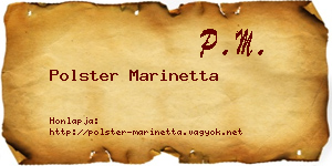 Polster Marinetta névjegykártya